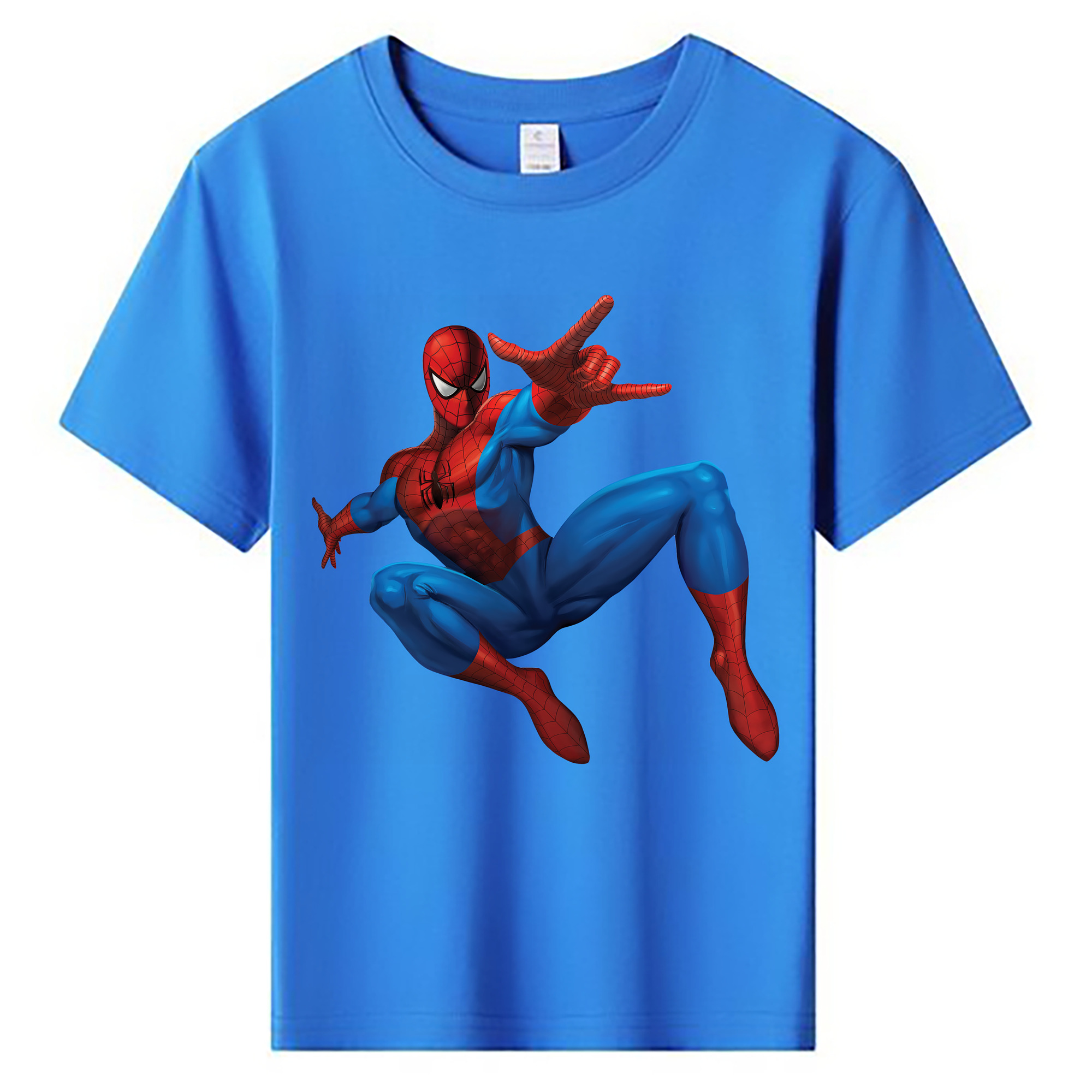 （画像用） Spider Man スパイダーマン 綿100％キッズTシャツ（フロントプリント）